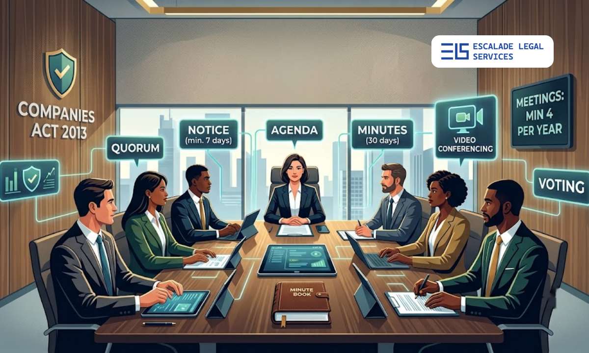 Board meeting requirements under the Companies Act 2013