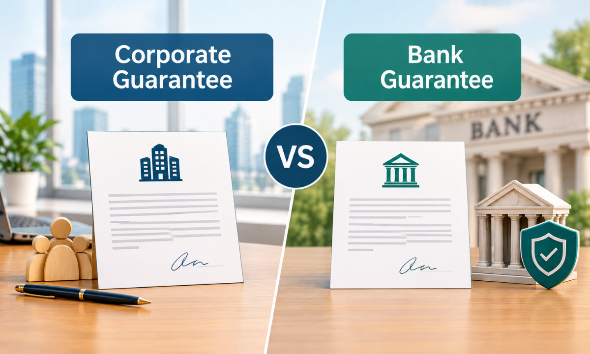 Corporate guarantee vs bank guarantee in India