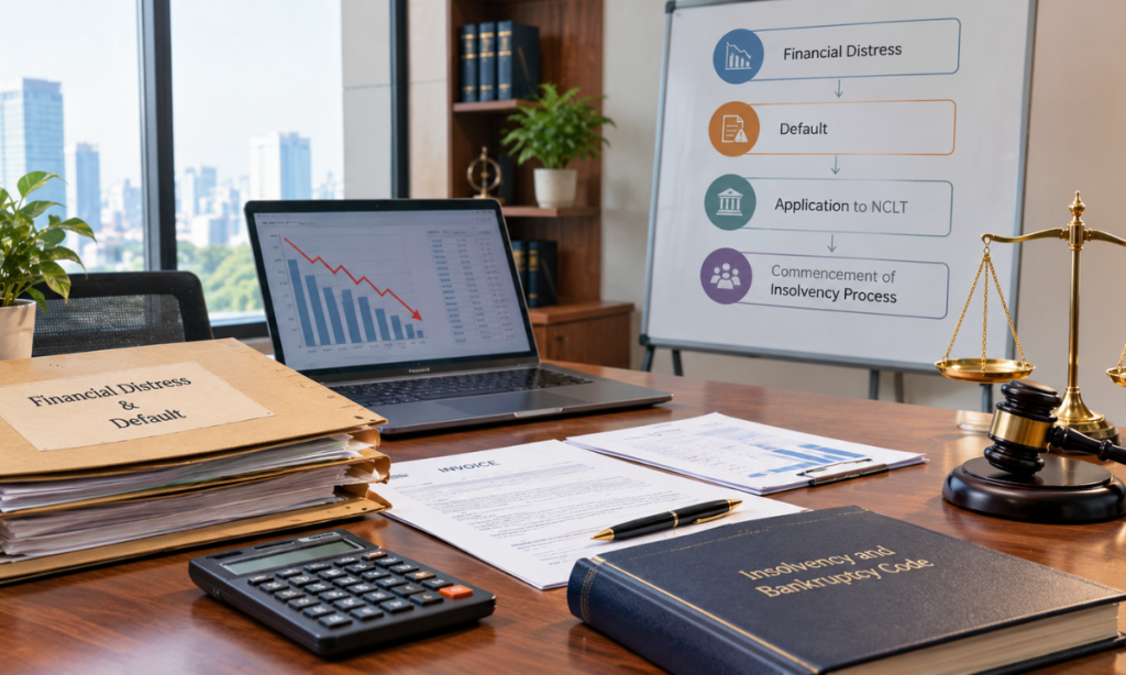 How the corporate insolvency process begins in India